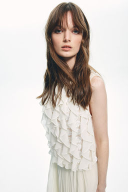 Sleeveless embellished top