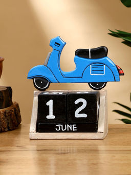 Календарь настольный Мопед, 145.514 см, дерево, синий - Simaland фото 2