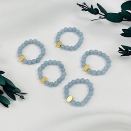 Кольцо на резинке из Ангелита 15,5 р.