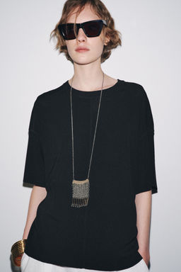 OVERSIZE PLAIN KNIT TOP - Zara фото 2