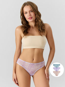 Трусы слипы женские в наборе, 3 шт