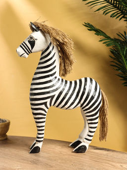 Сувенир «Зебра», 30×10×45 см, дерево, чёрно-белый