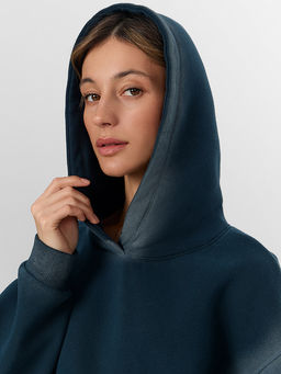 Худи женское зеленое с потертостями - Mark formelle фото 4