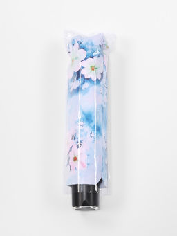 Зонт механический Воздушные цветы, эпонж, 4 сложения, 8 спиц, R=48/55 см, d=96 см, МИКС