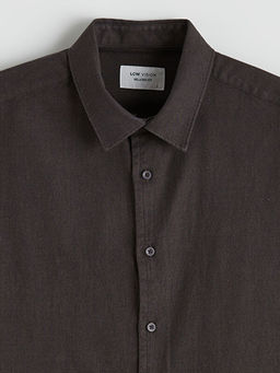 Regular Fit Uzun Kollu Gabardin Erkek G?mlek