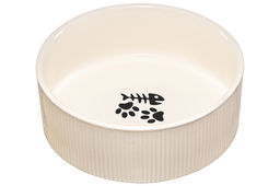 Миска для домашних питомцев 300 мл 12,5*12,5*6 см, с бамбуковой подставкой, молочная - Elan gallery фото 7