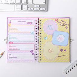 Анкета на замочке, в твердой обложке А6, 40 листов Для самых волшебных