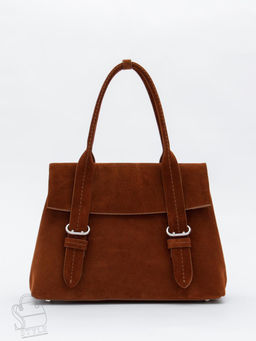 Сумка женская кожаная 1092M brown Polina&Eiterou