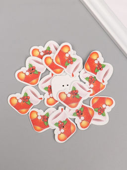 Цена за 2 шт. Набор пуговиц для творчества дерево «Новогодний сапог», набор 15 шт., 3×2.6 см