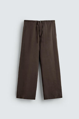 PANTAL?N FLUIDO RELAXED FIT / Marr?n - Zara фото 5