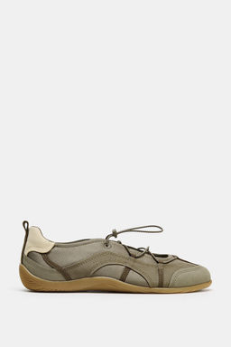 ELASTICATED SPORTY BALLERINAS - Zara фото 3