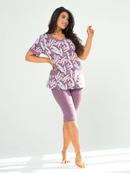 Костюм женский кулирка с бриджами "АЛЬБИНА" СУХАЯ РОЗА