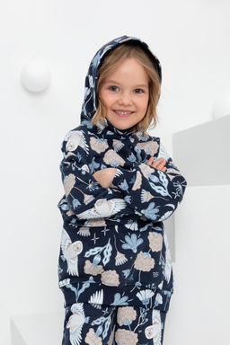 Crockid _ КР 302221/индиго,волшебные совы к421 джемпер для дев  фото 4