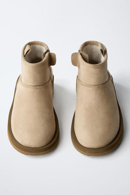 SHEEPSKIN ANKLE BOOTS - Zara фото 4