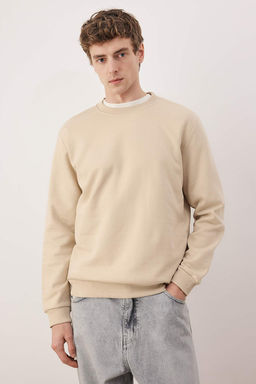 Siyah-Lacivert-Gri Melanj 3lu Paket Regular/Normal Kesim Basic Ici Polar Sweatshirt TMNAW26SW00006 - Trendyolmilla фото 18