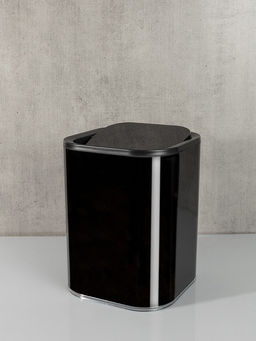 Ведро для мусора 19,3х19,3х25,1 см чёрный ABS пластик, акриловый пластик