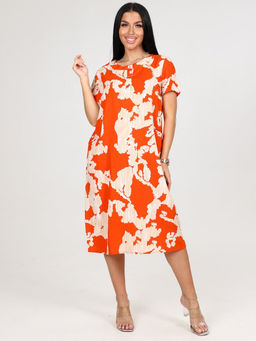 756 ЖЕНСКОЕ ПЛАТЬЕ (Оранжевый)