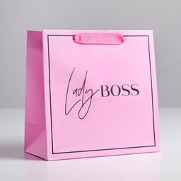 Цена за 2 шт. Пакет подарочный ламинированный квадратный, упаковка, «Lady Boss», 22×22×11 см