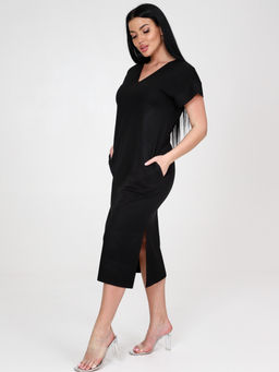 955-ПЛ ПЛАТЬЕ ЖЕНСКОЕ (Черный) - А-дина фото 2