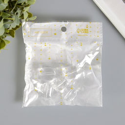 Бусины для творчества пластик «Кристалл прямоугольный», набор 5 шт., 2.3×2×1.9 см