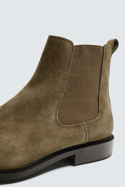LEATHER CHELSEA BOOTS - Zara фото 3