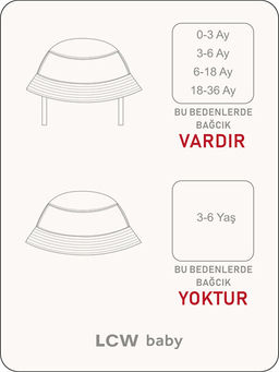 Hayvan Bask?l? Erkek Bebek Bucket ?apka