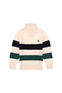 Кремовый свитер для мальчика Неожиданная скидка в корзине - U.s. polo assn фото 2