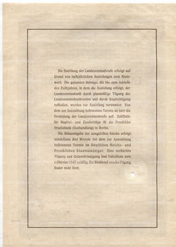 Облигация 4,5% 1000 рейхсмарок 1939 года Германия