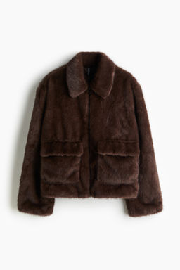 Chaqueta efecto pelo