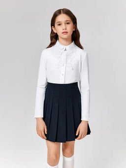 ACOOLA / Блузка детская для девочек Perla белый  фото 3