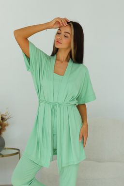 Халат женский 242L13-18 мята - Solo mio фото 3