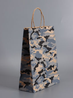 Пакеты подарочные крафт «23 Февраля», камуфляж, 24×10.5×32 см, набор 4 шт.