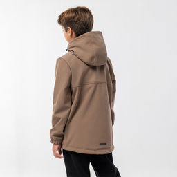 RODOS Куртка софтшелл для мальчика демисезон М-311д Тёмно-серый  фото 16