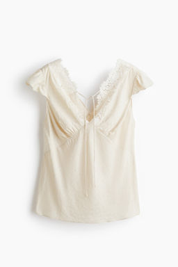 Top en tejido jacquard
