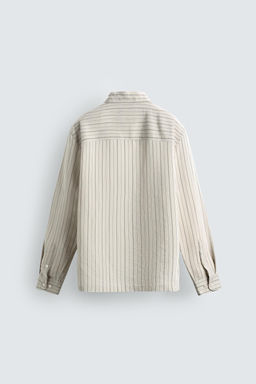 Рубашка Camisa Fluida Rayas кремовая