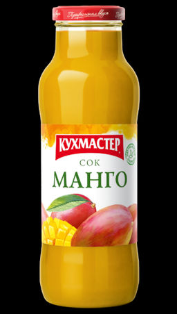 Цена за 4 шт. Сок Кухмастер Манго с мякотью 680 мл