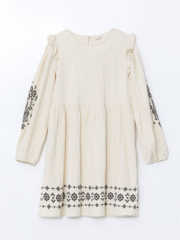 Bisiklet Yaka K?z ?ocuk Elbise