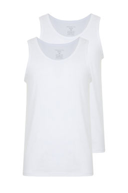 TRENDYOL MAN Siyah Basic 2li Paket Ic Giyim Atlet TMNSS24AL00007 - Trendyolmilla фото 2
