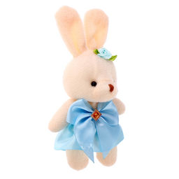 Брелок детский «Зайка юбка с бантом», мягкая игрушка, цвета МИКС