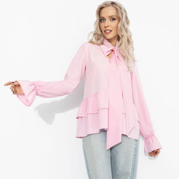 Блуза свободного кроя, Стильный нюанс (розовая) - Charutti фото 14