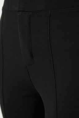TRENDYOLMILLA Lacivert Toparlay?c? Yuksek Bel Nervurlu Beli Lastikli Slim Fit Kal?n Orme Pantolon TWOAW24PL00114  фото 8