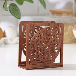 Салфетница деревянная Листочек, 12125,5 см, цвет коричневый - Доляна фото 2