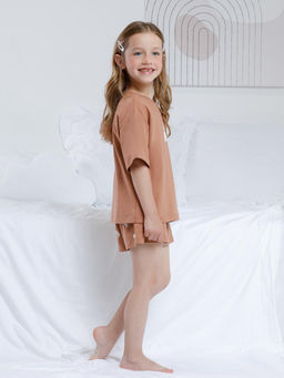 МП 1658/шоколадный 1230 Н111 пижама для дев - Crockid фото 4