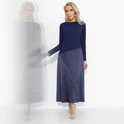 Платье комбинированное с шёлком, Нежная утонченность (моя мудрость) - Charutti фото 6