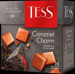 TESS. Pyramids Collection. CARAMEL CHARM (черный) карт.упаковка, 20 пирамидки