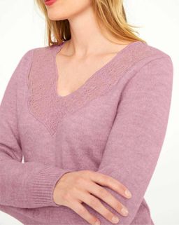 Пуловер, розовый - Linea tesini фото 5