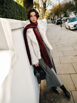 Bisiklet Yaka A Kesim Elbise