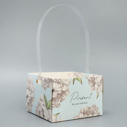 Цена за 3 шт. Переноска влагостойкая для цветов Цветы, 15 х 10 х 13 см - Дарите счастье фото 3