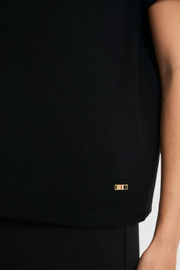 Kad_n Siyah Bisiklet Yaka Basic Ti__rt - U.s. polo assn фото 6
