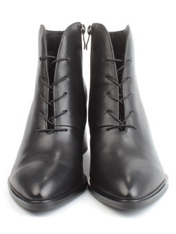 04-Z4229R BLACK Ботильоны демисезонные женские (натуральная кожа, натуральная байка)